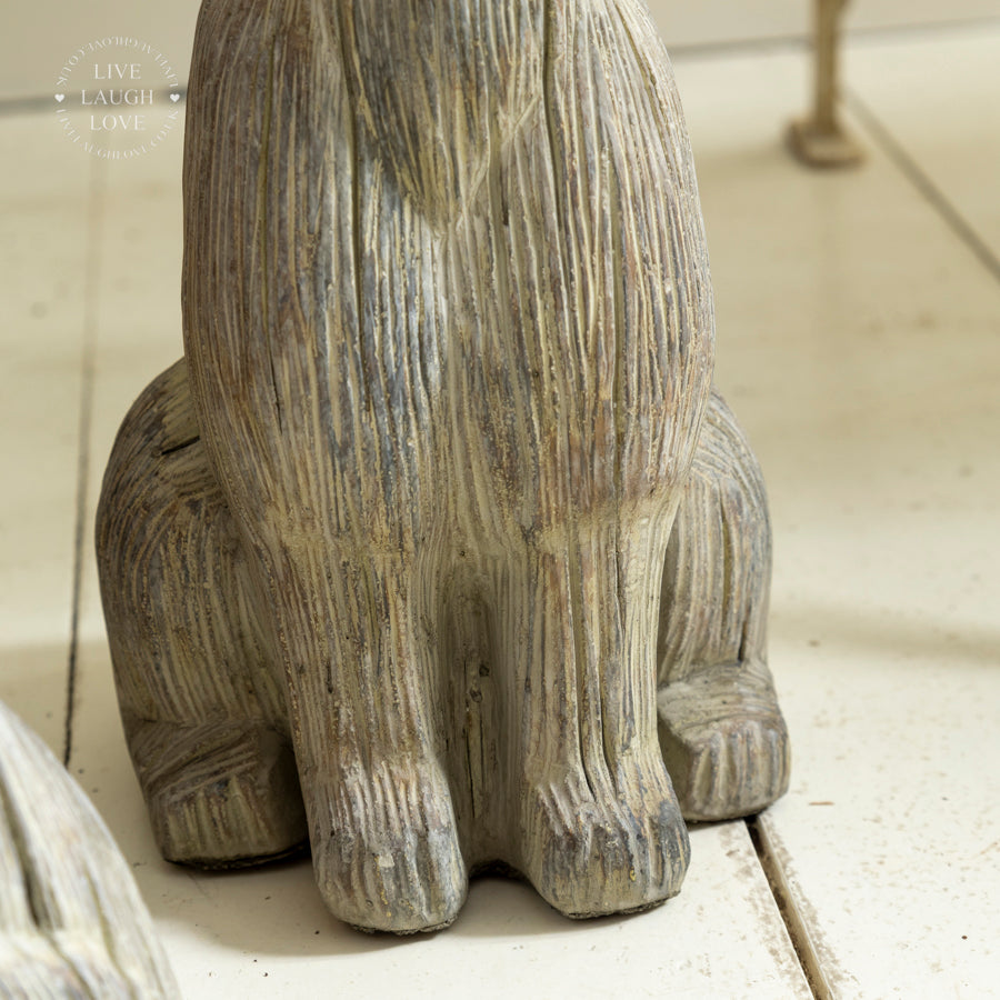 Concrete Hare Sculptures – Perfect Garden Companions