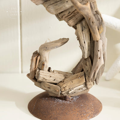 Driftwood Seahorse Ornament - Coastal Nautical Home Decor