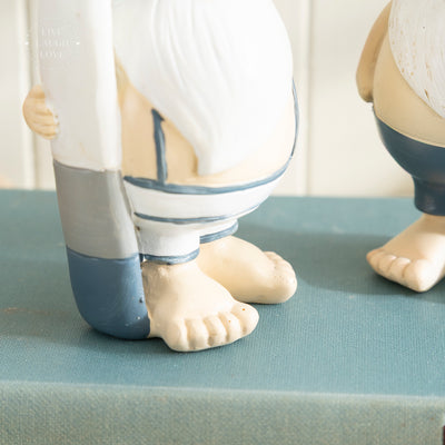 Nautical Gnome Figurines in Swimwear Set of 2