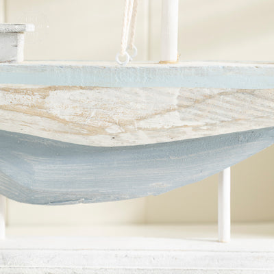 Nautical Decorative Sailboat Ornament - Coastal Beach Style Decor