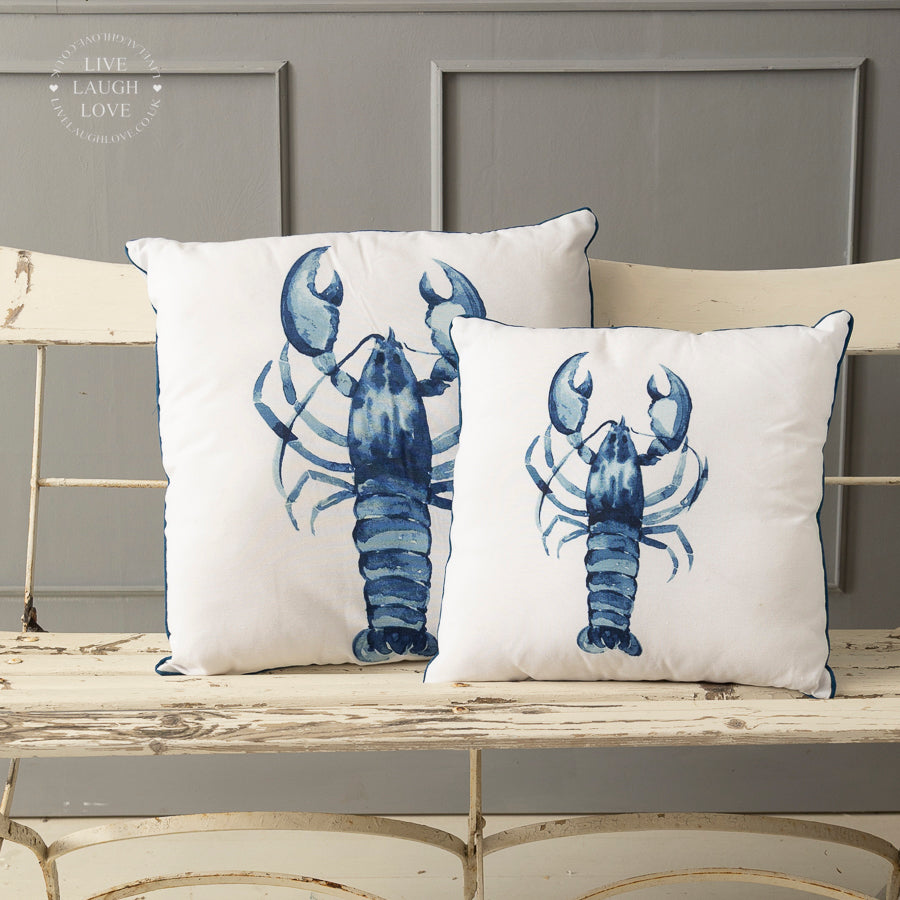 Nautical Coastal Cushion with Pad – Octopus, Lobster & Crab Designs