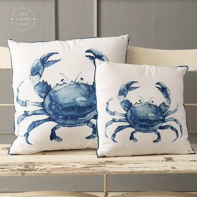 Nautical Coastal Cushion with Pad – Octopus, Lobster & Crab Designs