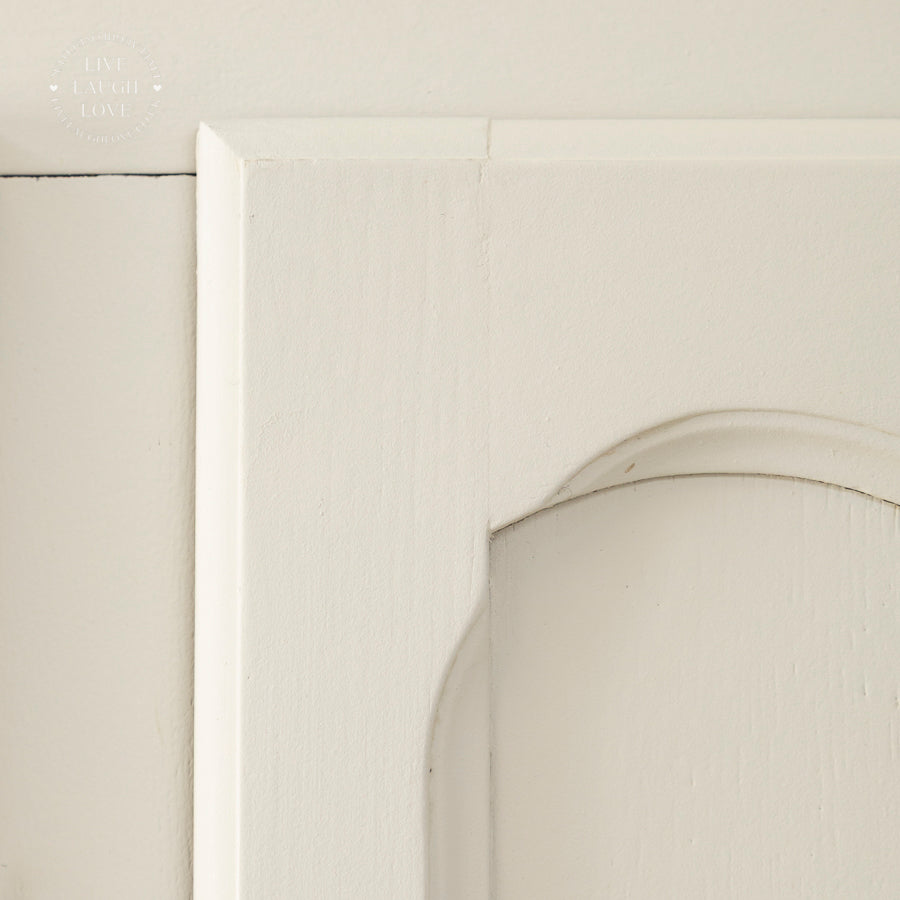 Vintage French Oak Triple Wardrobe - Elegant Shabby Chic Storage