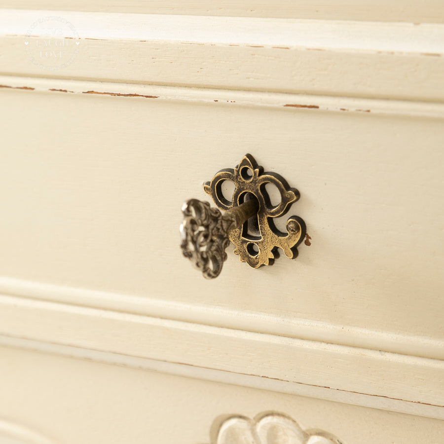 French Vintage Painted Bureau