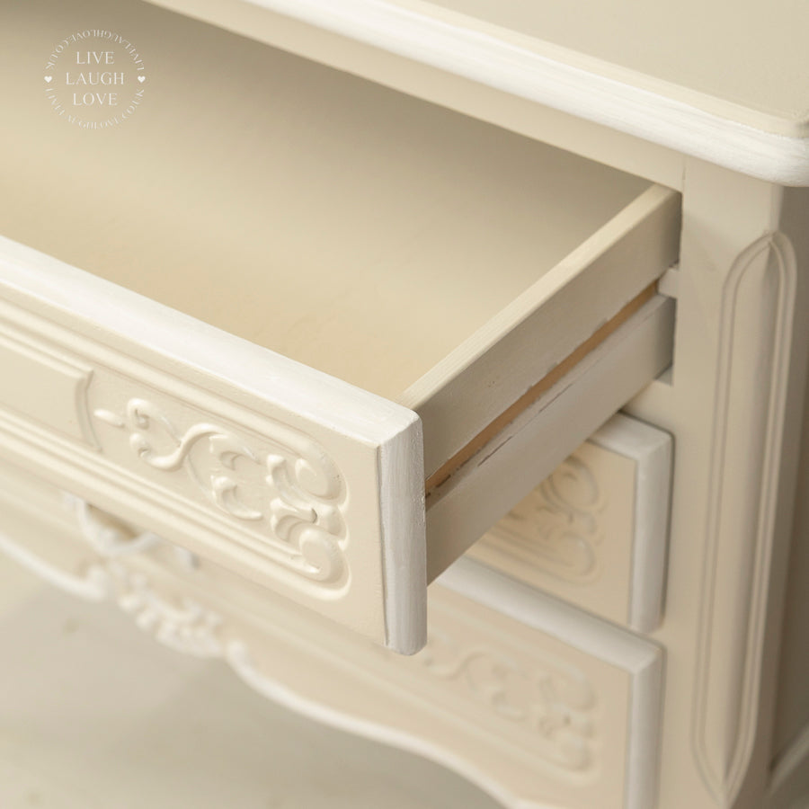 French Painted Vintage Chest Of Drawers