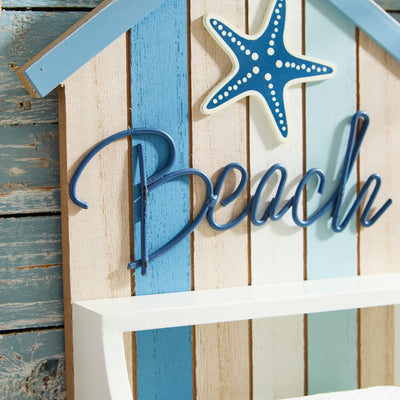 Beach Hut Toilet Roll Holder – Nautical Coastal Bathroom Accessory