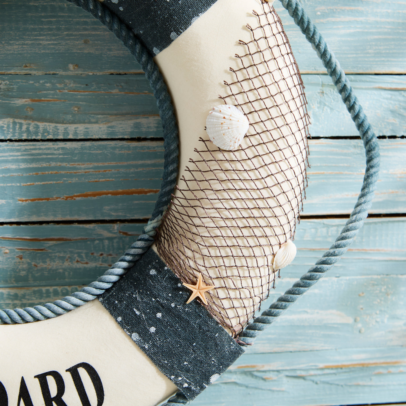 Welcome Aboard Lifebuoy Wall Decoration – Nautical Coastal Decor