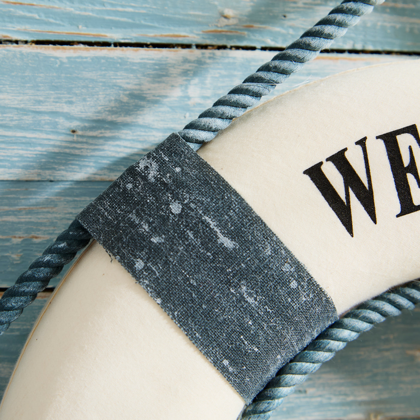 Welcome Aboard Lifebuoy Wall Decoration – Nautical Coastal Decor