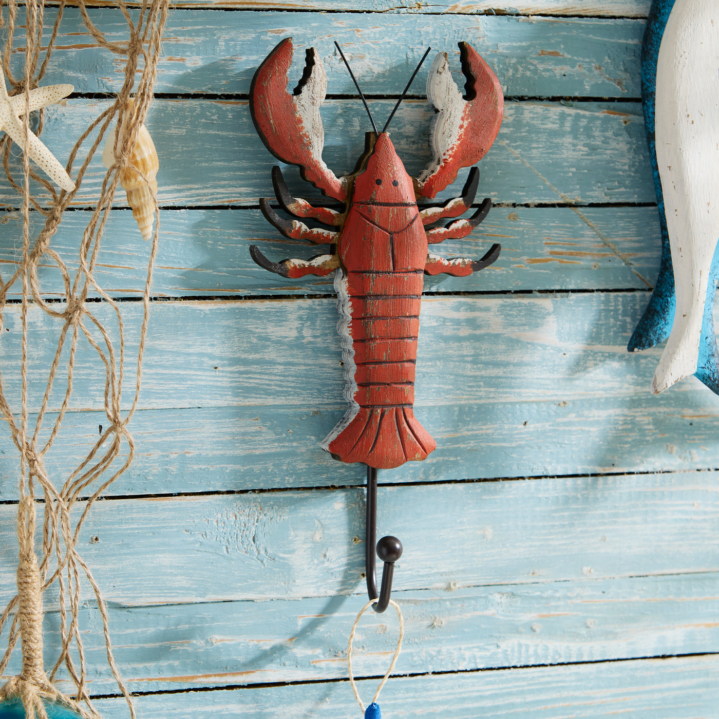 Distressed Lobster Wall Hook
