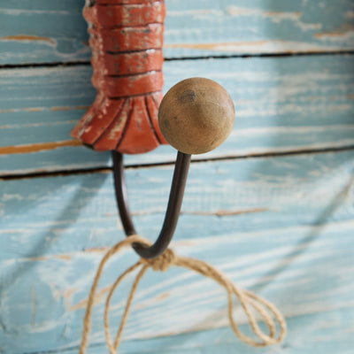Triple Lobster Wall Hook Rack