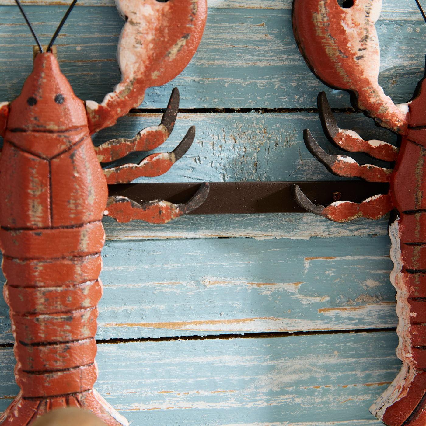 Triple Lobster Wall Hook Rack