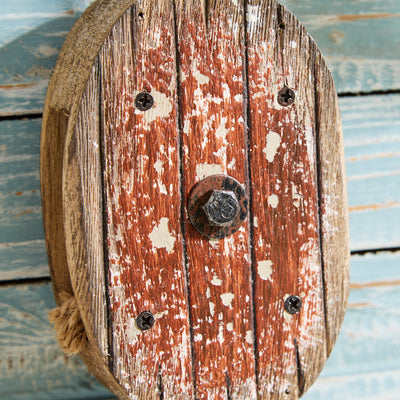 Rustic Wooden Pulley Hook