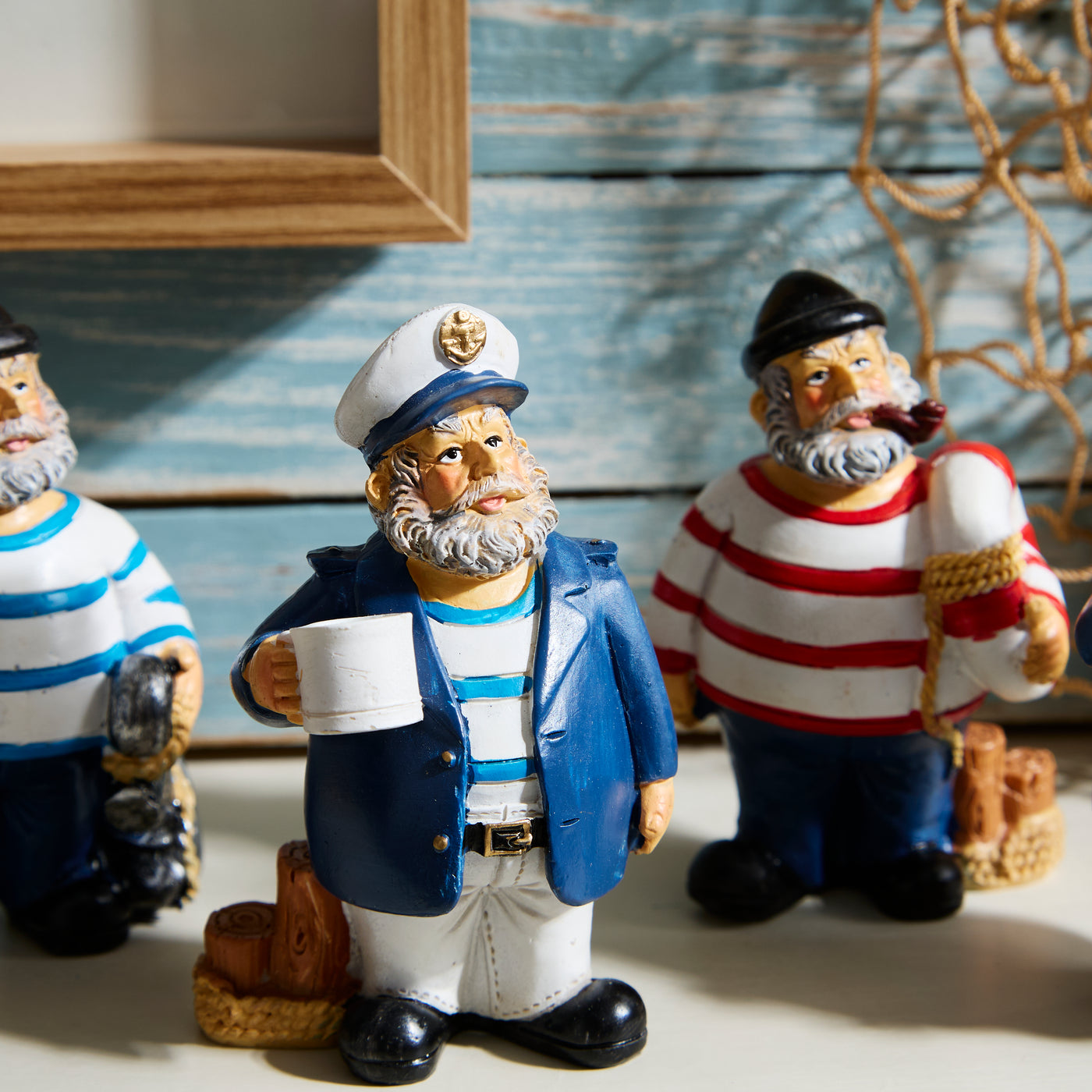 Set of 4 Nautical Sailor Figurines – Seaside Ornaments