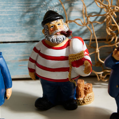 Set of 4 Nautical Sailor Figurines – Seaside Ornaments
