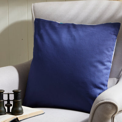 Sailing Boats Cushion – Nautical White Pillow with Colourful Yachts