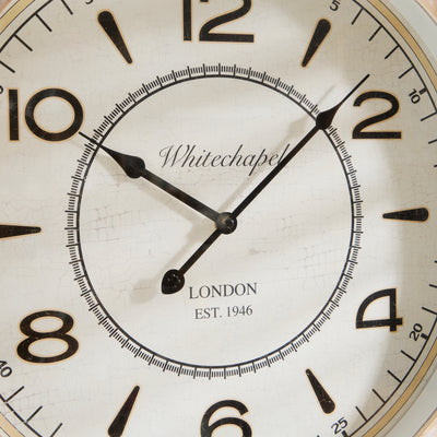 Rustic Wooden Wall Clock with Square Frame