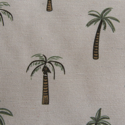 Tropical Botanical Square Outdoor Cushion – Mini Palm Repeat