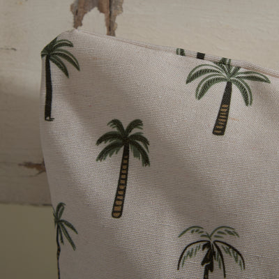 Tropical Botanical Square Outdoor Cushion – Mini Palm Repeat