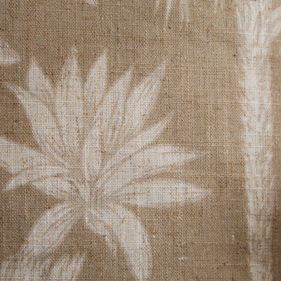 Tropical Botanical Square Outdoor Cushion – Taupe Jungle Print