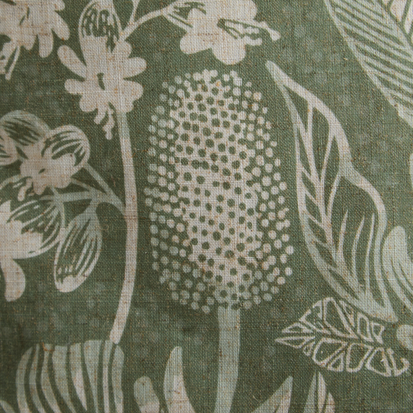 Tropical Botanical Square Outdoor Cushion – Green Tropical Sketch