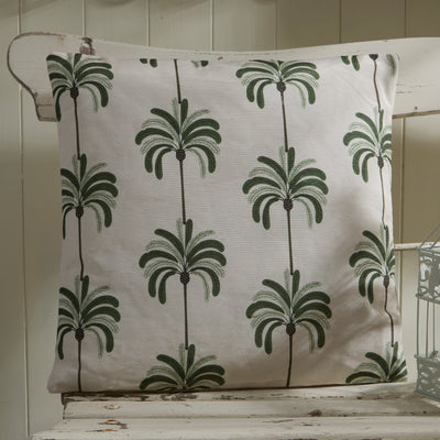 Tropical Botanical Square Outdoor Cushion – Large Palm Grove