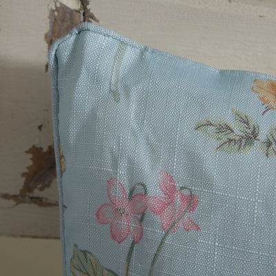 Floral Outdoor Cushion Meadow Blue – Water-Resistant Pillow for Garden & Home