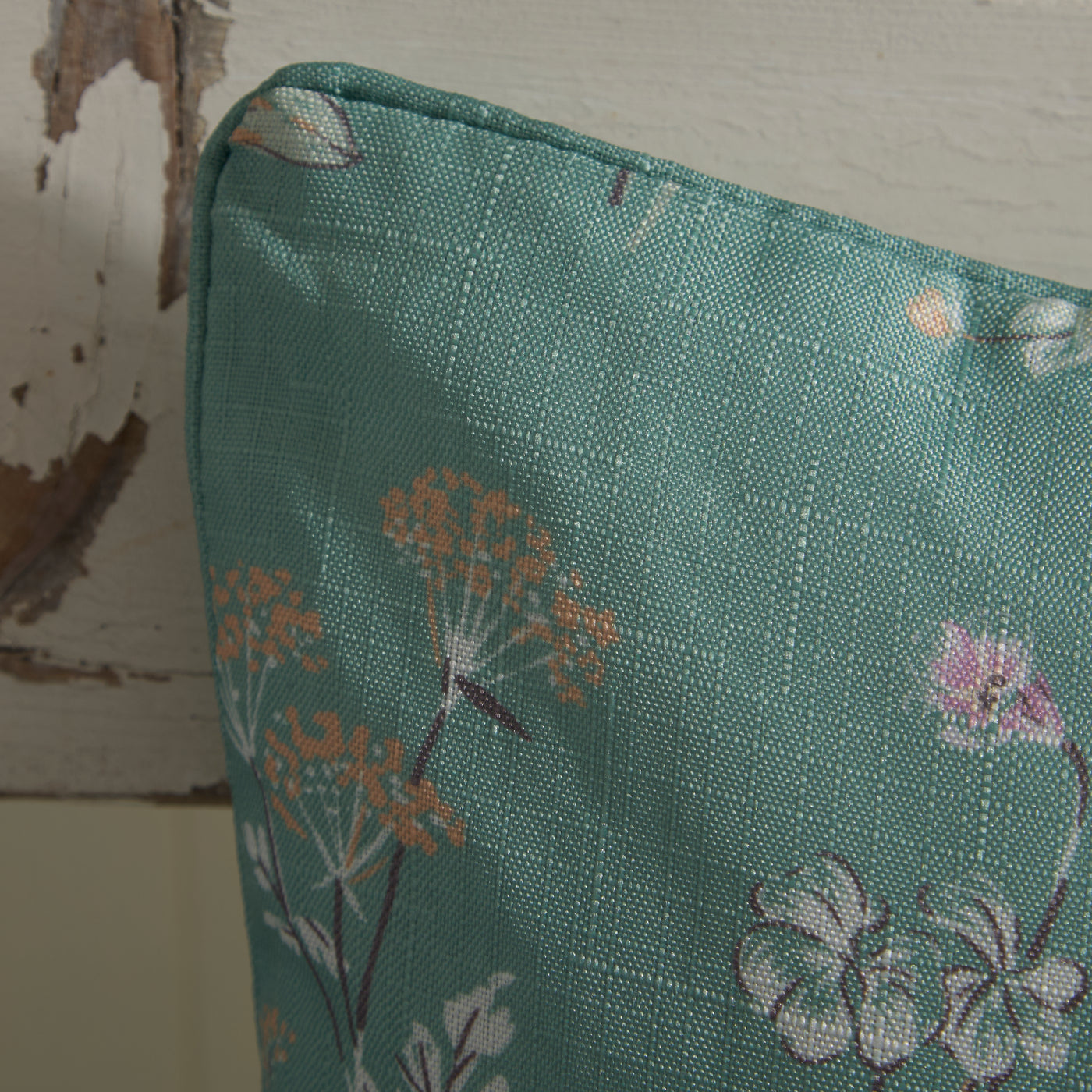 Floral Outdoor Cushion Sage Green – Water-Resistant Pillow for Garden & Home