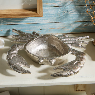 Silver Crab Trinket Dish – Nautical Decorative Decor