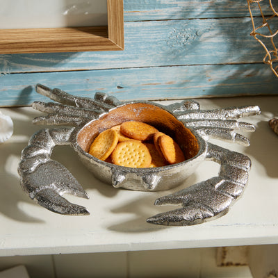 Silver Crab Trinket Dish – Nautical Decorative Decor
