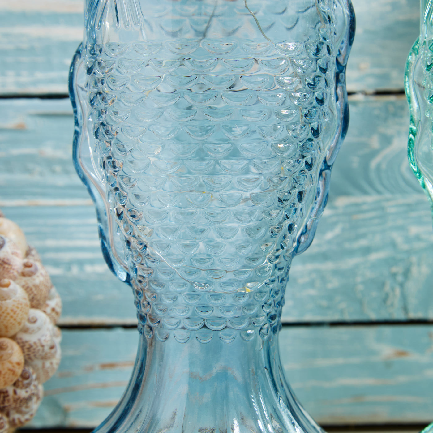 Glass Fish-Shaped LED Bottle Light with Cork