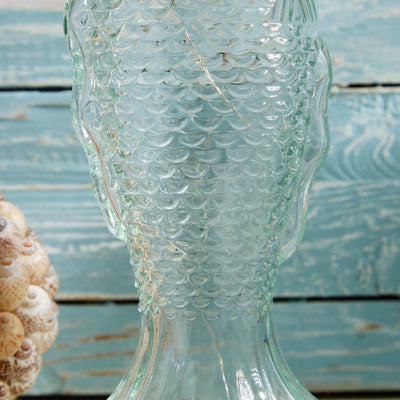 Glass Fish-Shaped LED Bottle Light with Cork