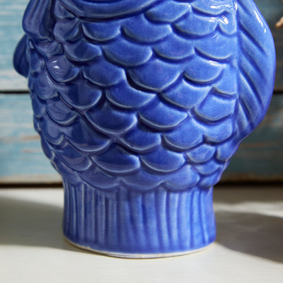 Ceramic Fish Soap Dispenser with Gold Pump