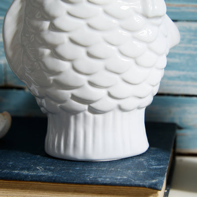 Ceramic Fish Soap Dispenser with Gold Pump