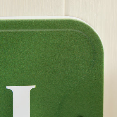 Green Metal "Welcome to Our Garden" Sign – Outdoor Garden Wall Plaque