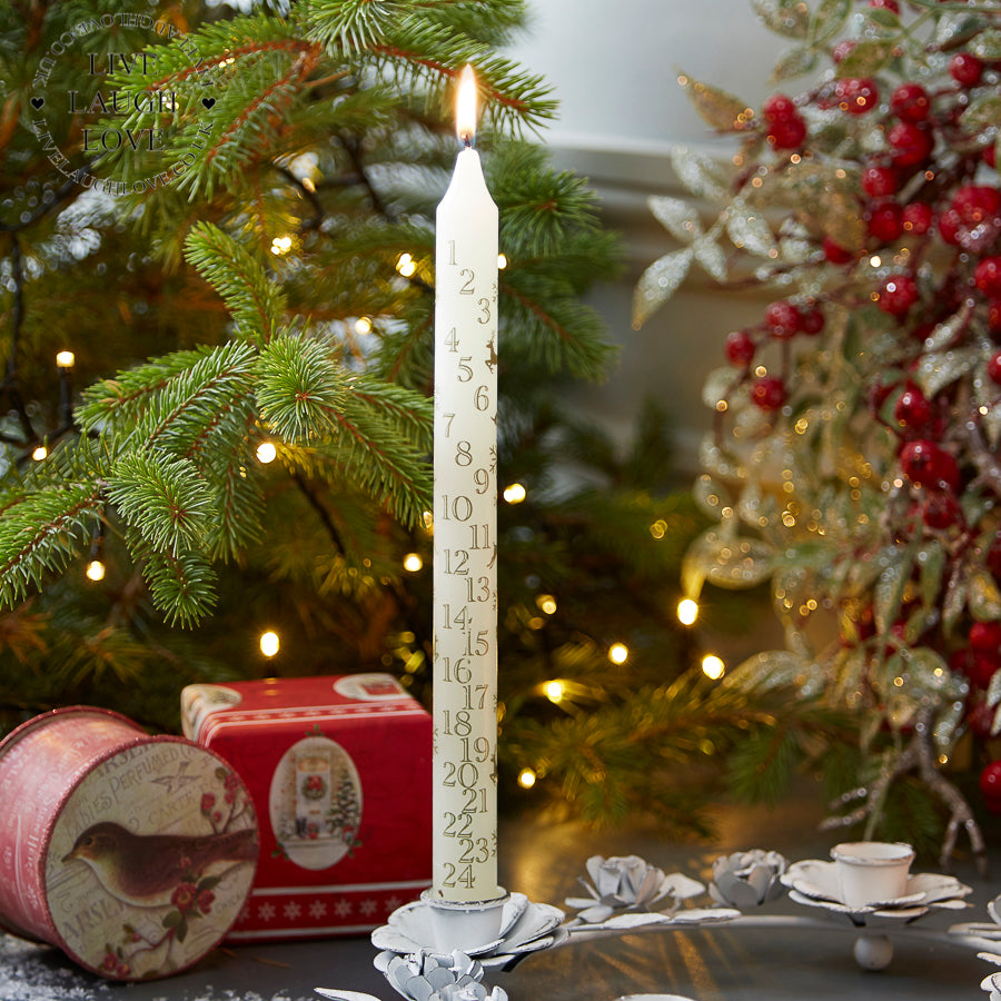 Advent Countdown Dinner Candle
