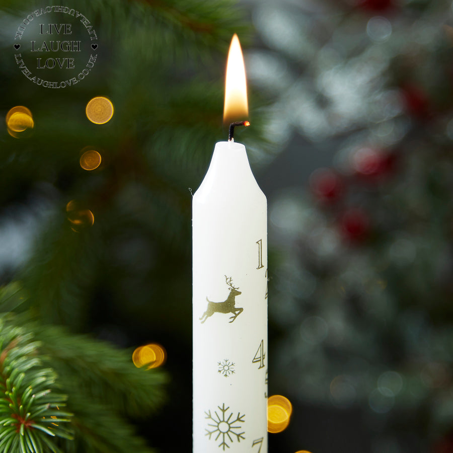 Advent Countdown Dinner Candle