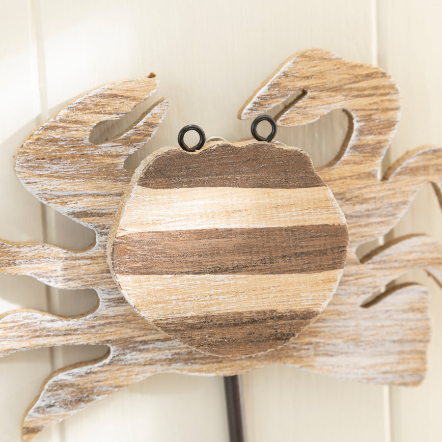Wooden Nautical Crab Hook