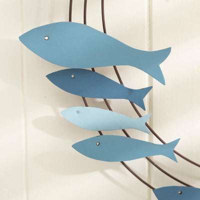 Nautical Fish Wreath Wall Decor – Coastal-Inspired Hanging Decoration