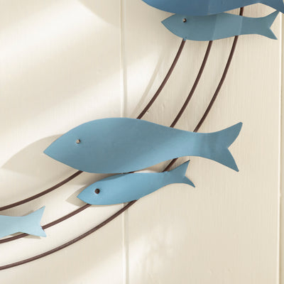 Nautical Fish Wreath Wall Decor – Coastal-Inspired Hanging Decoration