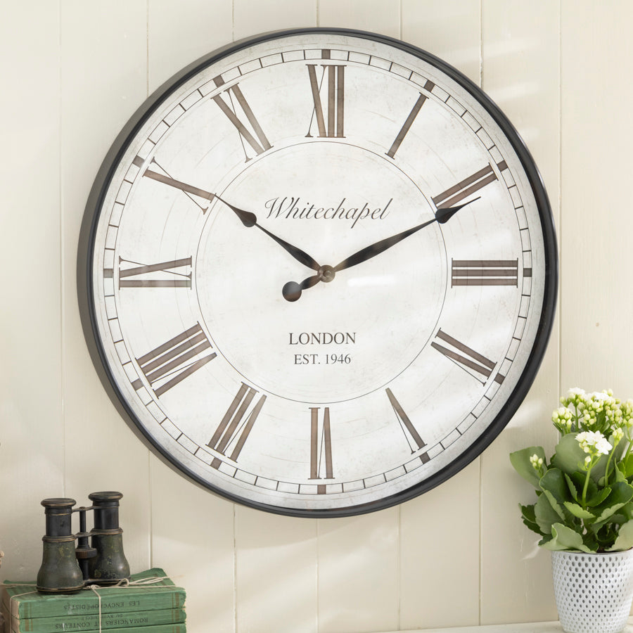 Vintage Whitechapel Wall Clock - Roman Numerals