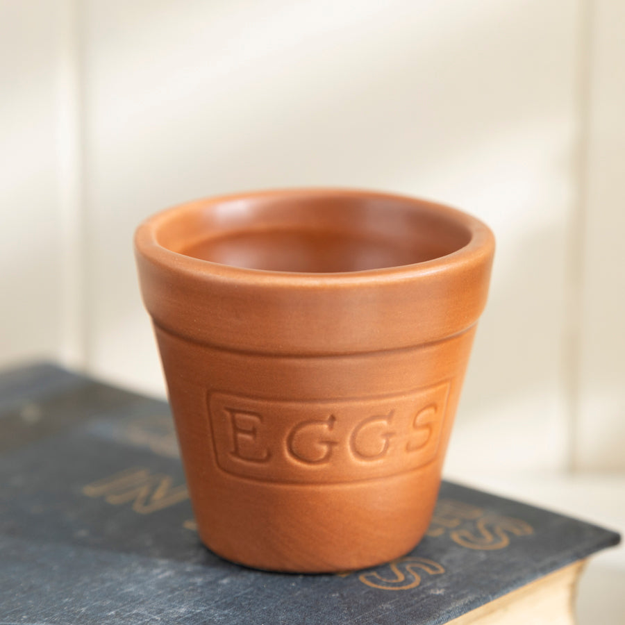 Egg Cup Set with Shovel Spoons - 4-Piece Rustic Breakfast Set