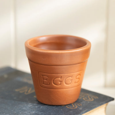 Egg Cup Set with Shovel Spoons - 4-Piece Rustic Breakfast Set