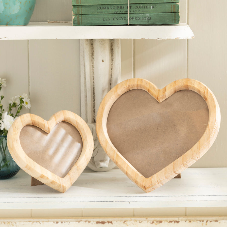 Heart-Shaped Wooden Photo Frame ***Seconds***