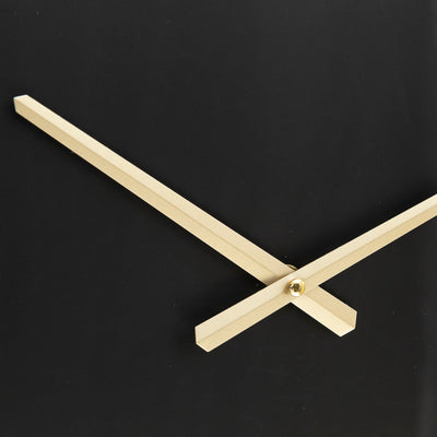 Minimalist Black Wall Clock with Gold Accents ***Second***