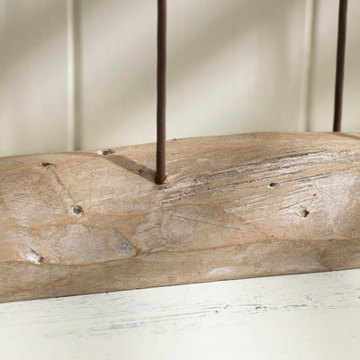 Rustic Driftwood Fish Sculpture – Coastal Nautical Decor for Home