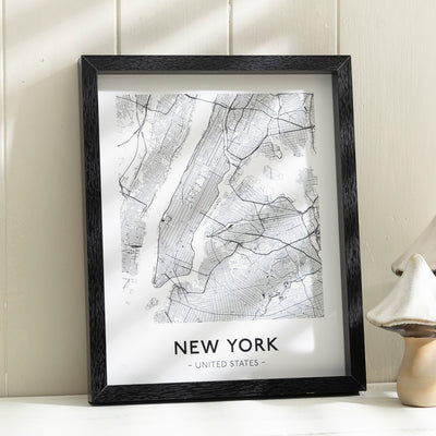 City Map Frame Framed City Map Prints – Six Global Cities – LIVE LAUGH LOVE LIMITED
