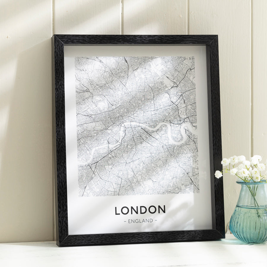 City Map Frame Framed City Map Prints – Six Global Cities – LIVE LAUGH LOVE LIMITED