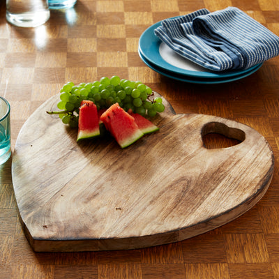 Heart Shaped Wooden Chopping Board