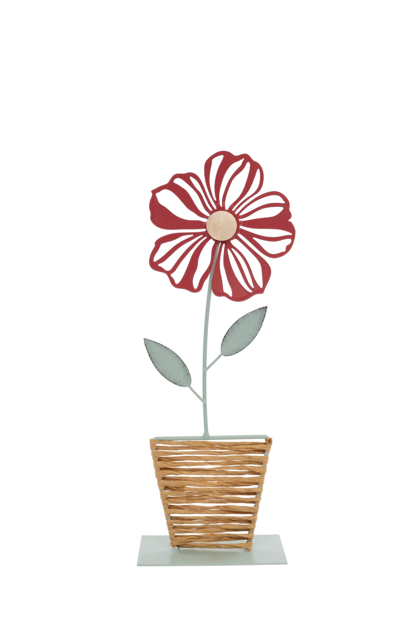 Metal Potted Flower Ornaments & Pot Decoration – Vintage Floral Decor