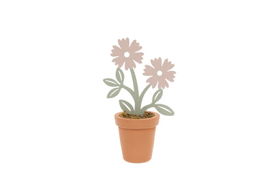 Metal Potted Flower Ornaments & Pot Decoration – Vintage Floral Decor